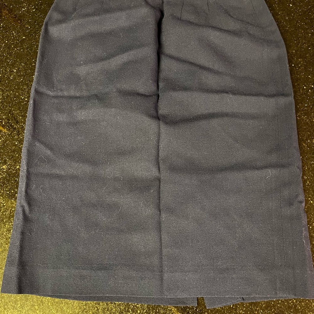 Vintage Navy Pencil Skirt